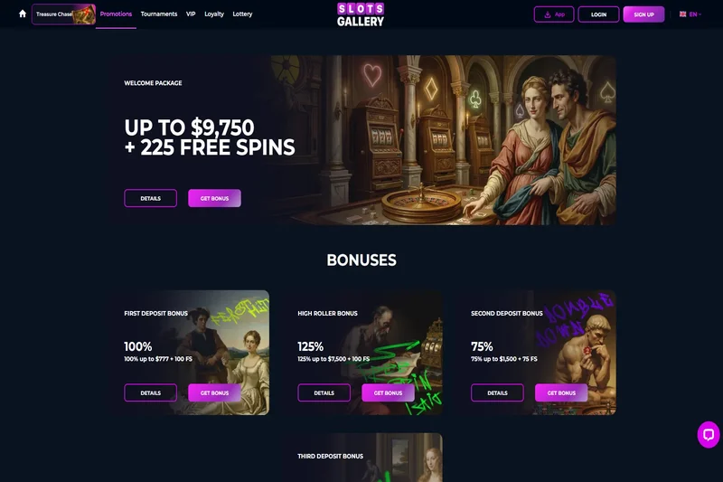 Slotsgallery Casino Bonuses